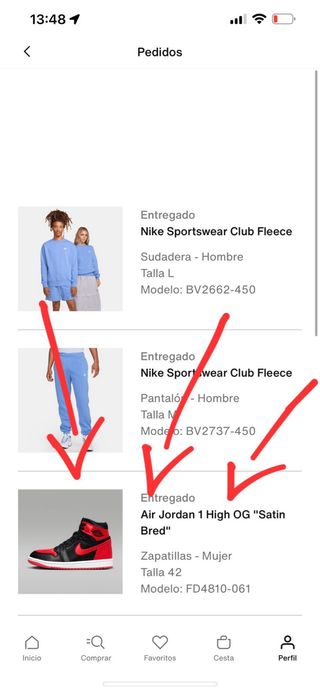 Nike Air Jordan 1 High OG Satin Bred (NUEVAS)