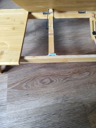 Mesa portátil bambú plegable auxiliar - Ordenador