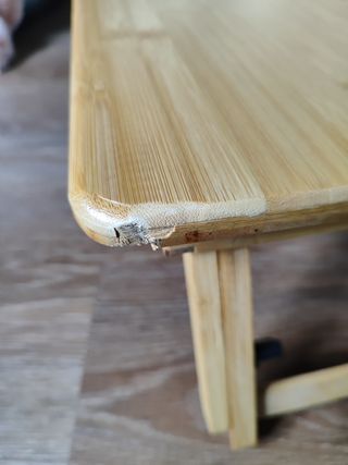 Mesa portátil bambú plegable auxiliar - Ordenador