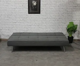 sofa cama gris tela MODELO ANA
