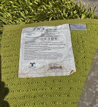 Tappeto Shaggy Verde 120x180 cm Pelo Alto Maia Tex