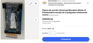 Figura Universal Monsters Bride of Frankestein