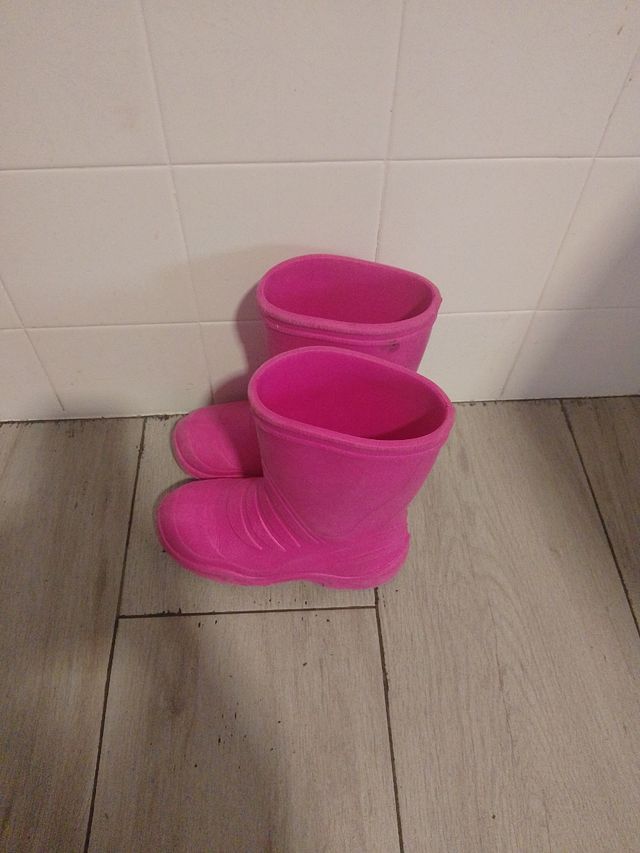 Botas agua niña numero 30 rosa