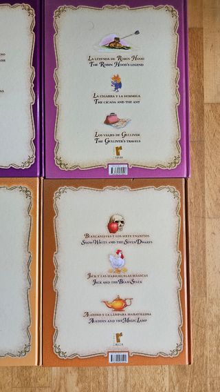 10 libros "Cuentacuentos Bilingüe Español-Inglés"