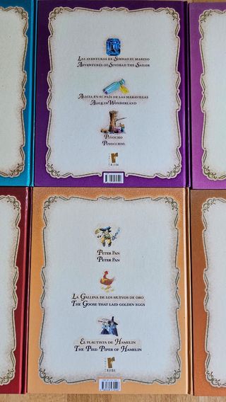 10 libros "Cuentacuentos Bilingüe Español-Inglés"