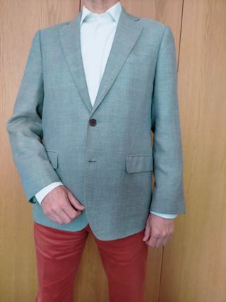 Americana de sport en tejido "Hopsack"