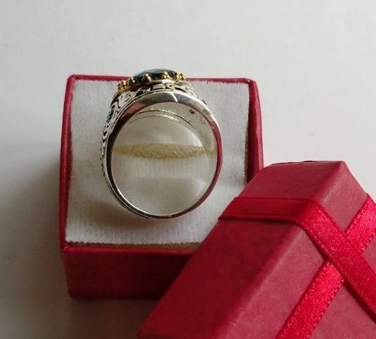 ANELLO VINTAGE IN ARGENTO E ZAFFIRI