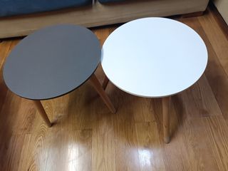 Mesitas auxiliares - 2 uds. - Madera