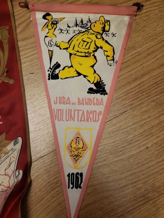 3 banderines militares antiguos, jefe, guerra Ifni