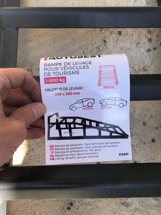 Rampas elevadoras coche