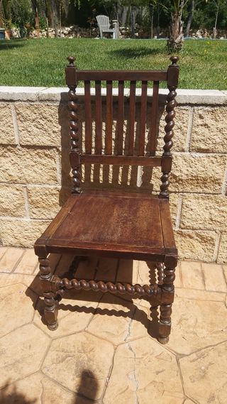 Silla madera antigua estilo Jacobino