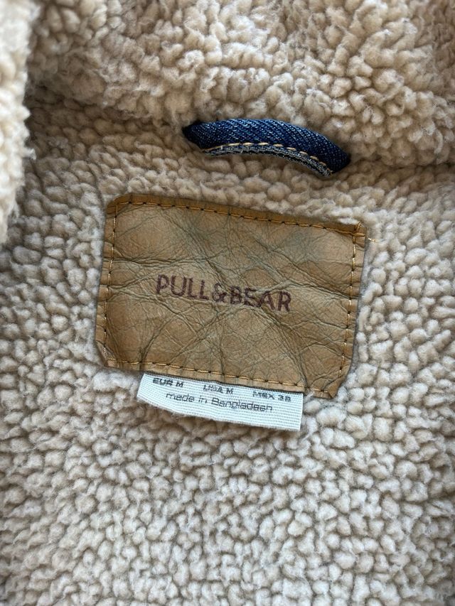 Chaqueta vaquera con pelo hombre pull and bear