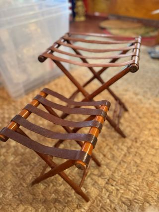 Banquetas plegables antiguas (x5)