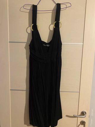 Vestito Brand Diamond nero