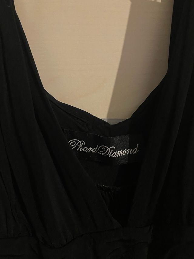 Vestito Brand Diamond nero