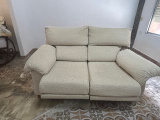 Sofá 2 plazas beige