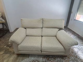 Sofá 2 plazas beige