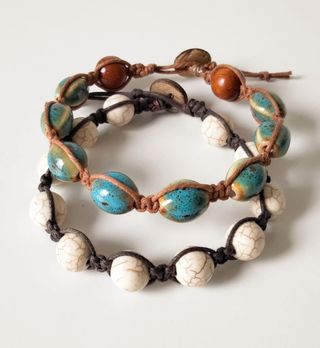 Unisex - Coppia di bracciali beach