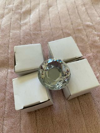 Pomos tiradores joya cristal