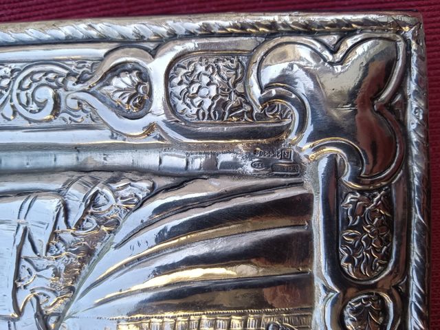 Icona  Madonna della tenerezza argento 925