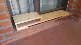 Escalon para apoyo mueble en puerta camper