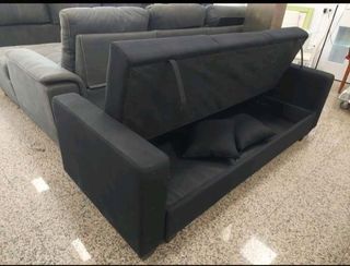 SUPER OFERTA SOFA CAMA KEILA NEGRO