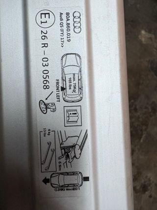 PORTAEQUIPAJES AUDI Q5 BACA