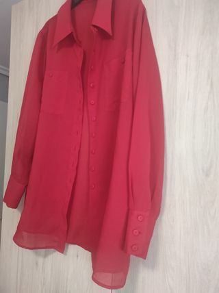 Blusa roja mujer - Talla L