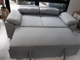 SUPER PRECIO SOFA CAMA LANNA TELA GRIS