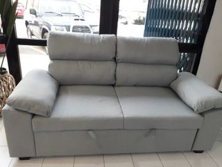 SUPER PRECIO SOFA CAMA LANNA TELA GRIS