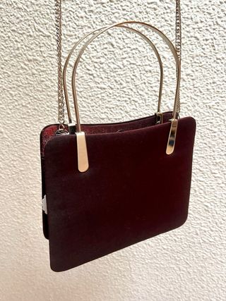 Bolso fiesta granate