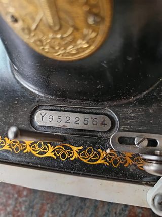 Máquina de coser Singer Antigua 91 años