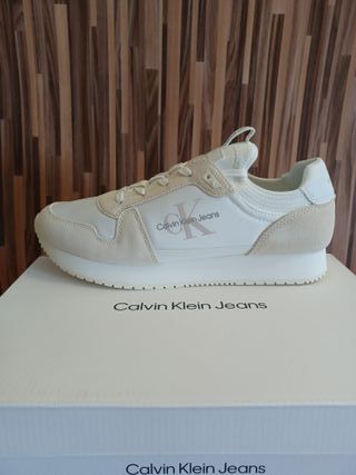 Calvin Klein Runner Sneaker Sock Laceup,