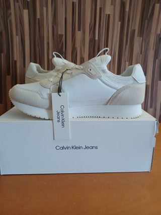 Calvin Klein Runner Sneaker Sock Laceup,