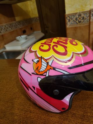 Cascos NZI Edición CHUPA CHUPS. PRACTICAMENTE NUEV