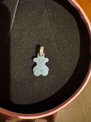 Colgante Oso Tous azul plata