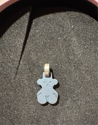 Colgante Oso Tous azul plata