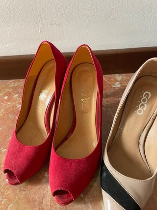 4 paia scarpe donna tacco alto usate