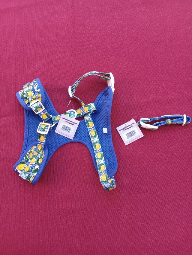 Pettorina cane decoro floreale L