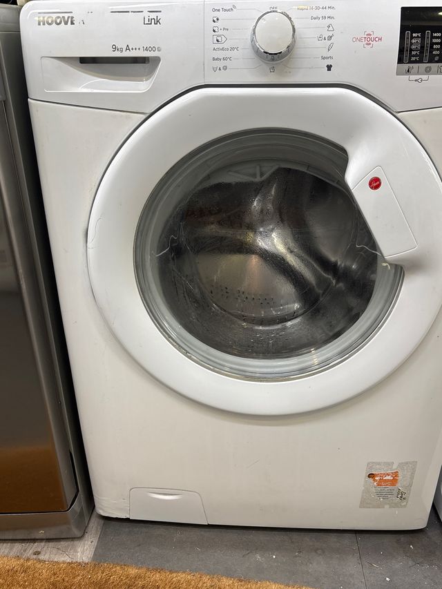 Lavadora hoover 9kg A+++ 14000 rpm exelente