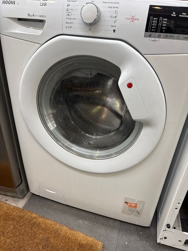 Lavadora hoover 9kg A+++ 14000 rpm exelente