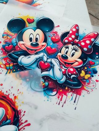 5 Stickers Minnie e Mickey Mouse