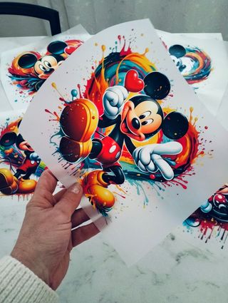 5 Stickers Minnie e Mickey Mouse