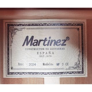 Guitarra Flamenca Martinez MF3 CE con previo MD100