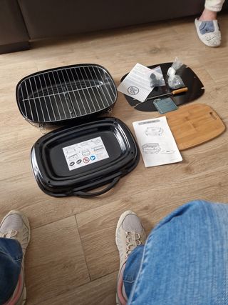 Mini barbacoa carbón  sin estrenar portátil 