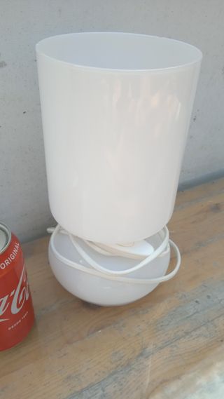 Lampara opalina blanca vintage IKEA modelo Lykta