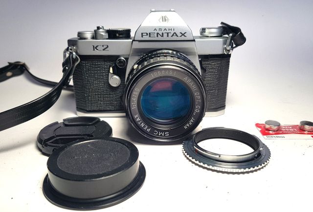 Pentax K2 con SMC PENTAX 1:1,4/50 mm