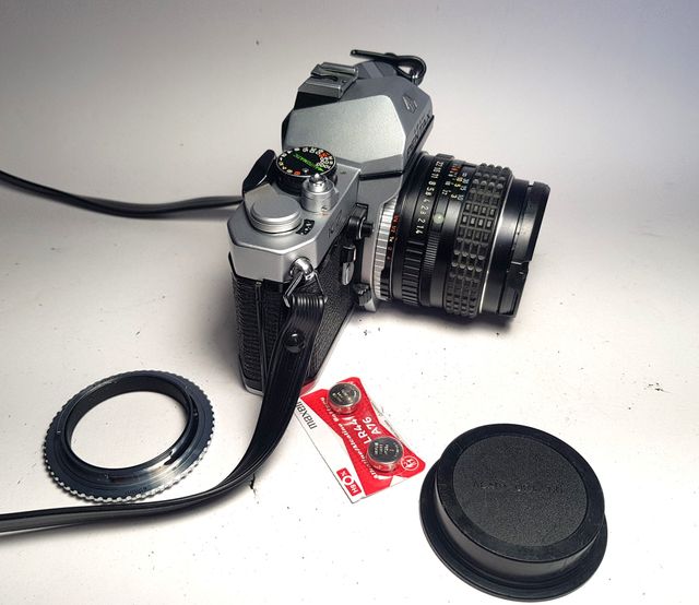 Pentax K2 con SMC PENTAX 1:1,4/50 mm