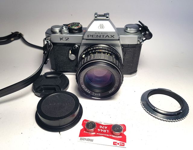 Pentax K2 con SMC PENTAX 1:1,4/50 mm