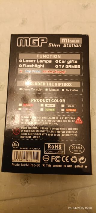 Consola mini retro nes MGP Slim station